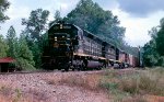 Seaboard Coast Line SD45 #2025, leading SCL train #385 past the former vacation resort, 